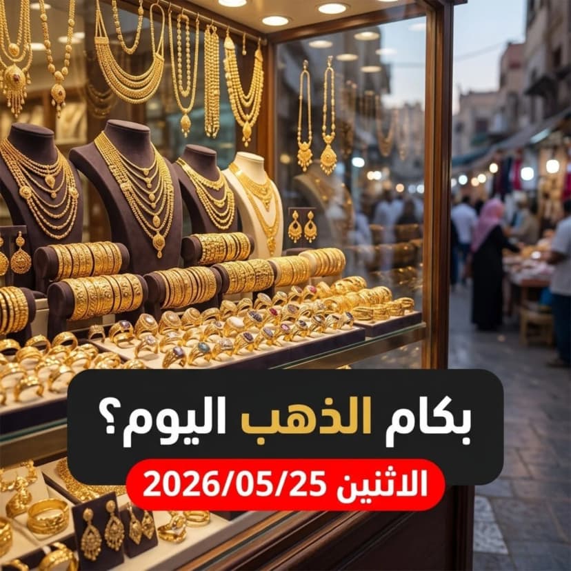 أسعار الذهب اليوم الاثنين 25 مايو 2026 - تقرير صباحي شامل في مصر