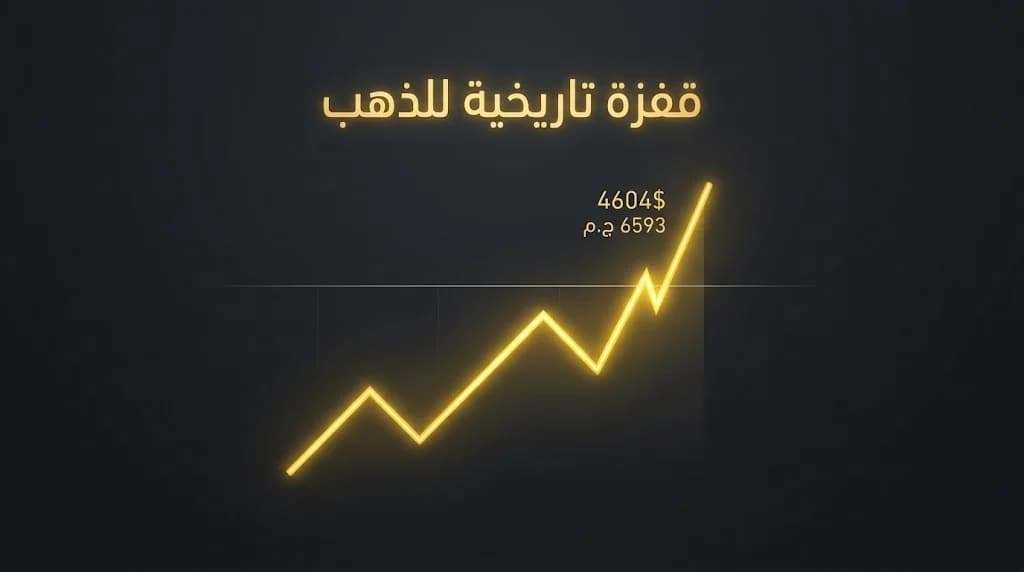 الذهب يشتعل في مصر وعالميا: عيار 21 يسجل 6593 جنيها والأونصة تتخطى 4600 دولار