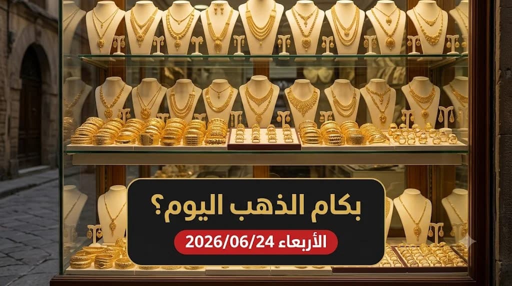 أسعار الذهب اليوم الأربعاء 24 يونيو 2026 في مصر - تقرير صباحي