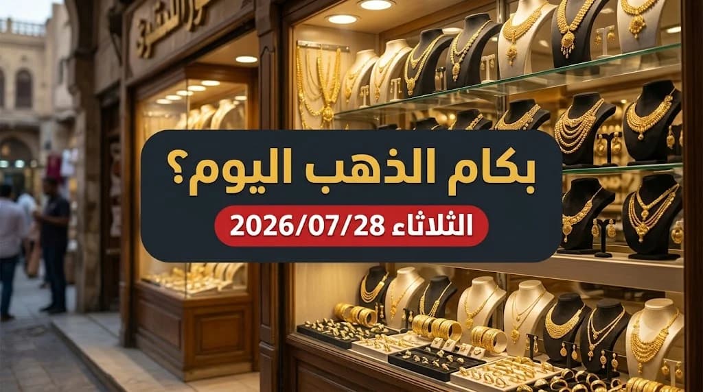 أسعار الذهب اليوم الثلاثاء 28 يوليو 2026 في مصر