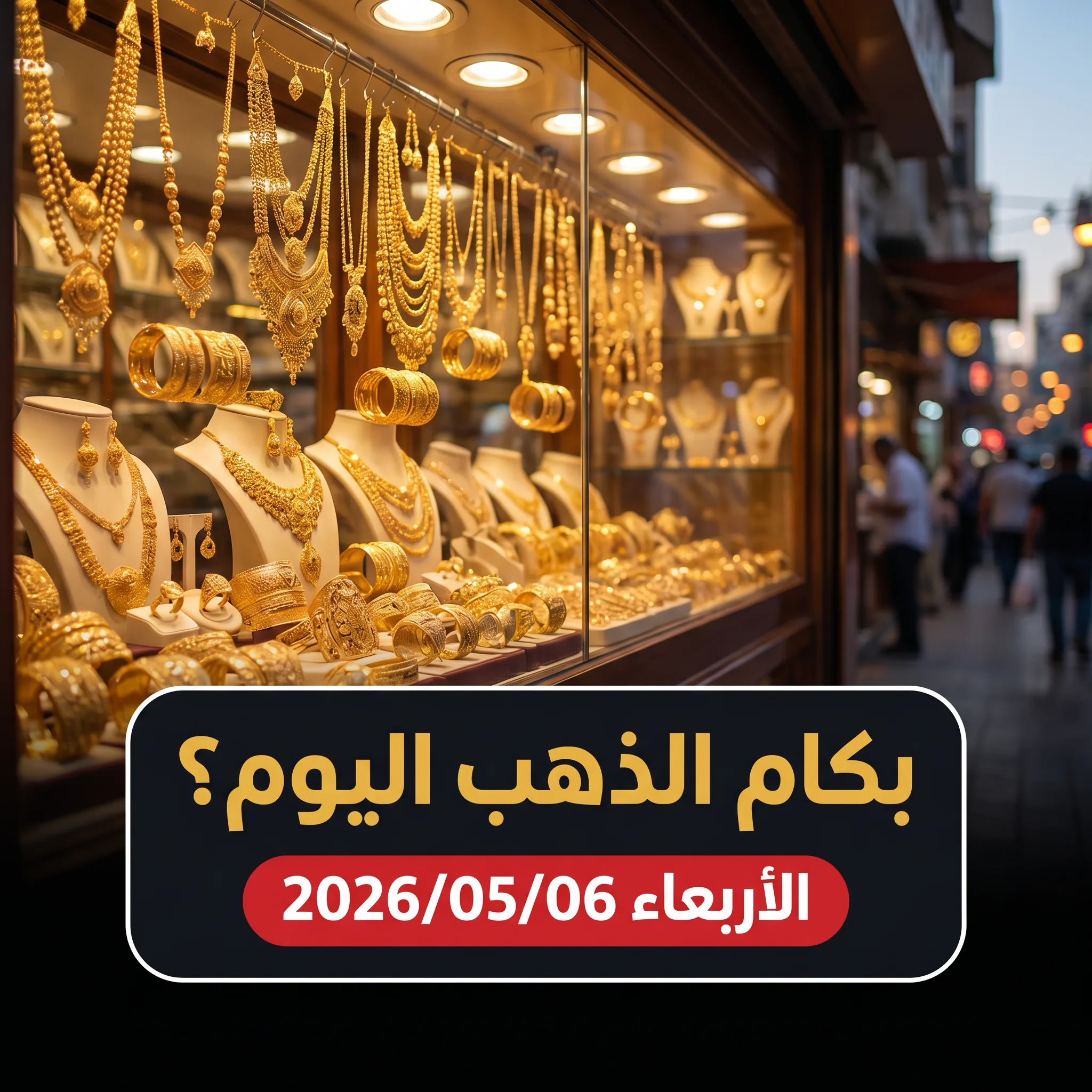 أسعار الذهب اليوم الأربعاء 6 مايو 2026 - تقرير شامل من الصاغة المصرية