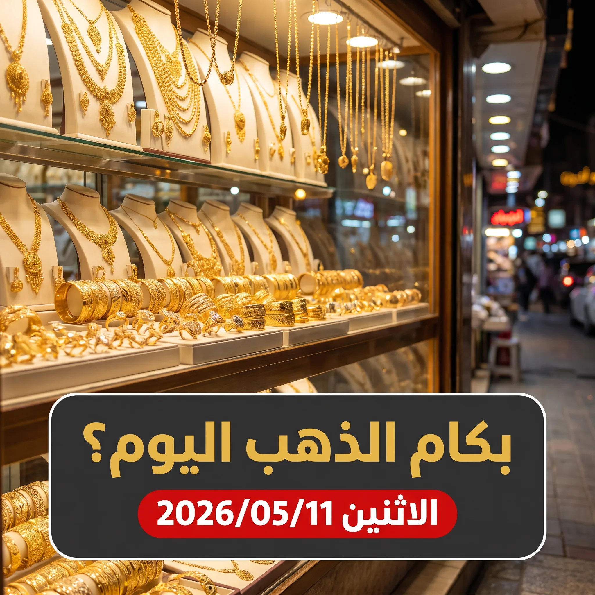 تقرير أسعار الذهب في مصر اليوم الاثنين 11 مايو 2026: تحديث المساء