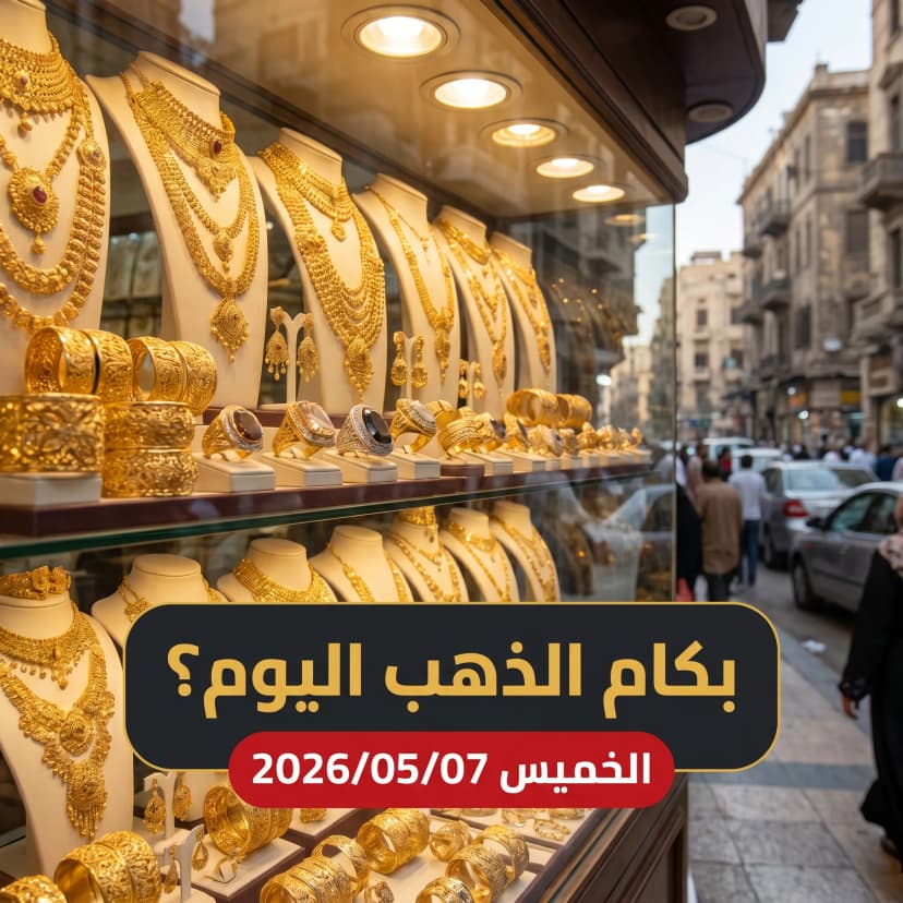 أسعار الذهب في مصر مساء اليوم الخميس 7 مايو 2026