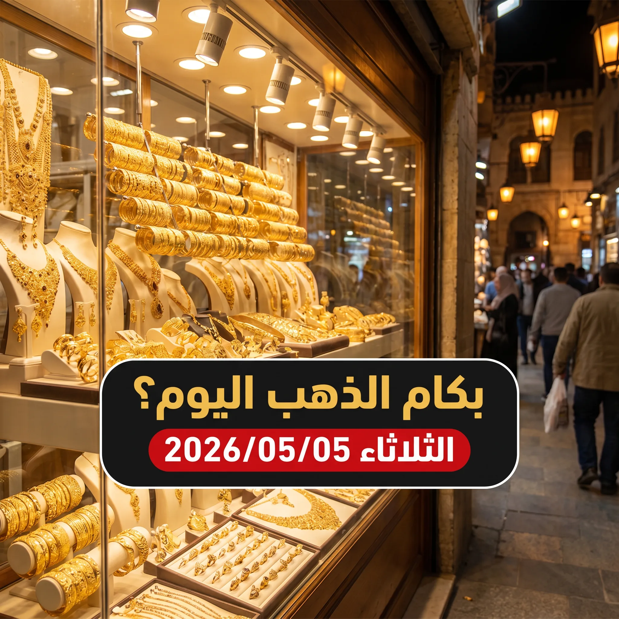 أسعار الذهب اليوم الثلاثاء 5 مايو 2026 في مصر - التقرير الصباحي الشامل