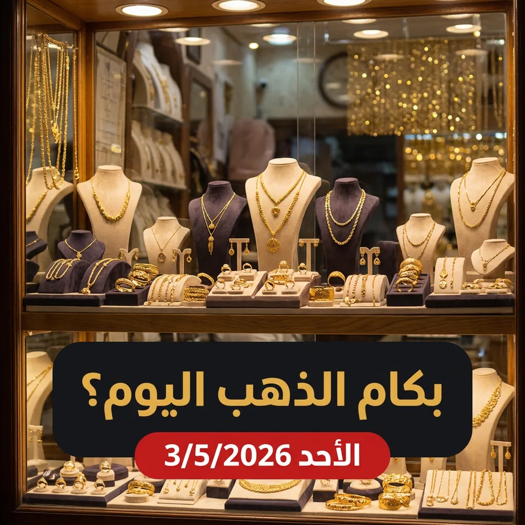 أسعار الذهب اليوم الأحد 3 مايو 2026 في مصر - تقرير صباحي